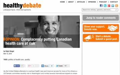 Complacency is Biggest Threat to Canadian Health Care System